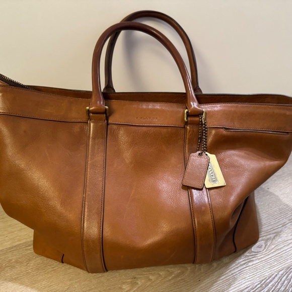 COACH MBK Weekend Tote, Lighter Brown Leather (Authentic Pre-Owned) - Picture 8 of 12